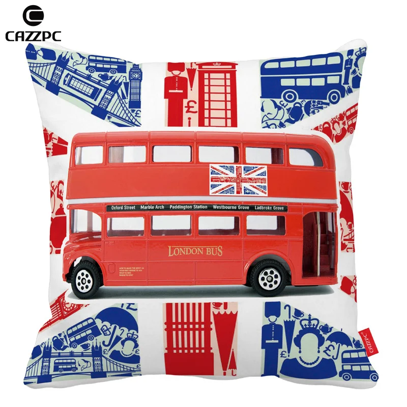Британский флаг Лондонский автобус городской стиль с принтом автомобиля