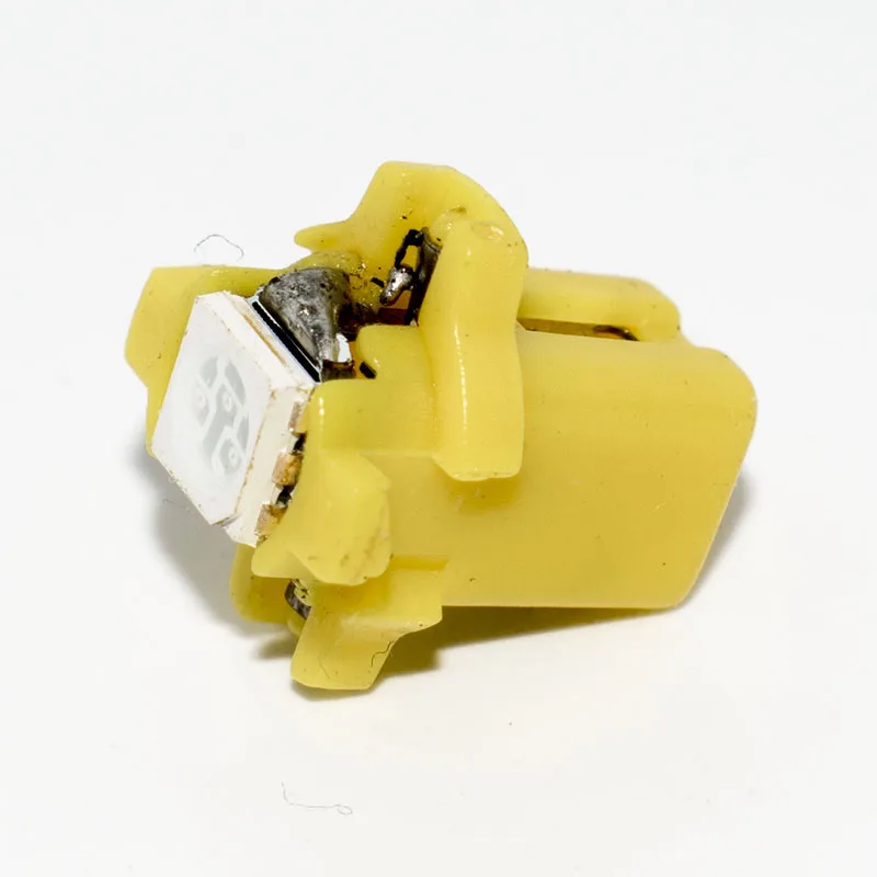 10 шт. T5 B8.3D 5050 Led 1 SMD T5 лампы Автомобильный манометр Speedo тире лампа приборная панель светильник 12 В Синий Красный Зеленый Белый Желтый 10X