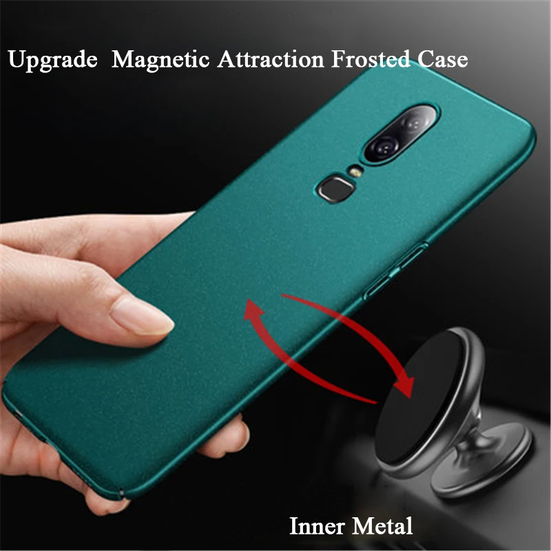 Oneplus 7 Pro чехол матовый чехол для One Plus Oneplus 7 металлический пластиковый автомобильный Магнитный чехол-держатель для Oneplus 7 Pro Чехол в виде ракушки