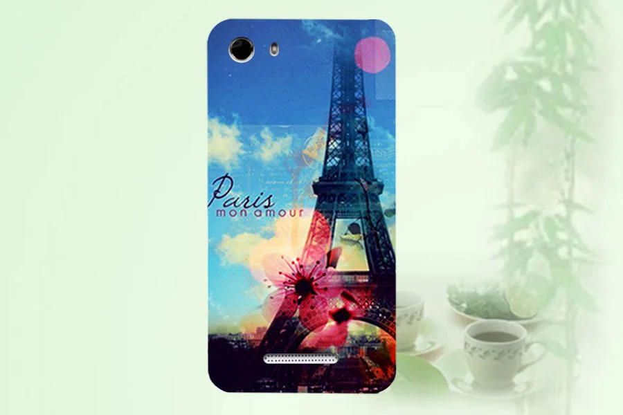 Cartoon printed Luxury Tiger Owl Rose Eiffel Towers patterns painted Cover Case For BQ BQS-5065 Choice Protective Back | Мобильные