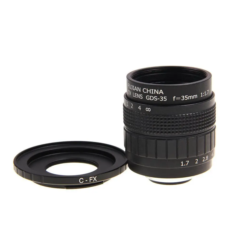 Объектив видеонаблюдения Fujian 35 мм F1.7 + C крепление для Fuji Fujifilm X E2 E1 Pro1/T1|c mount|tv lensfujian