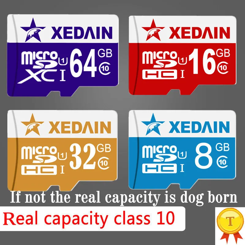 Карта Micro SD 32 ГБ Class 10 16 ГБ/64 ГБ/128 Class10 UHS-1 класса карт памяти флэш-Мини TF Microsd для