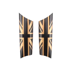 gold jack Union Jack Внутренний дверной комплект с ручкой защитная оболочка чехол наклейка для mini cooper R55 R56 R57 R58 R59 автомобильный Стайлинг - Название цвета: gold jack