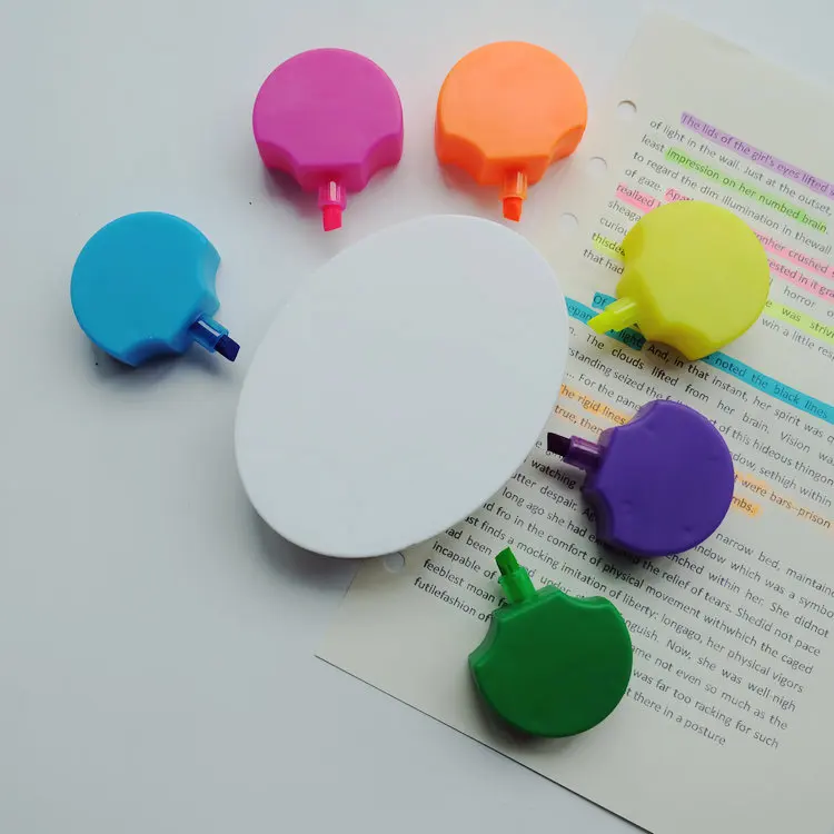 

2pcs/lot DIY Cute Kawaii Plastic Highlighter Marker Pen For Kids Gift Office School Supplies Creative Stationery Novelty Item