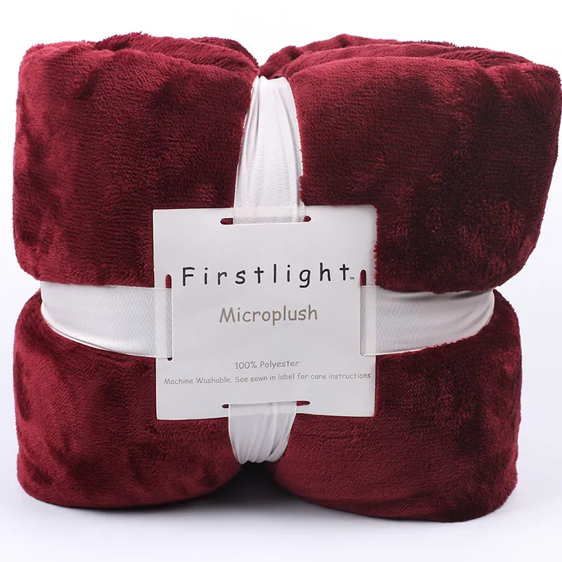 Firstlight маленькое трикотажное Фланелевое Флисовое одеяло в клетку 2 слоя Манта