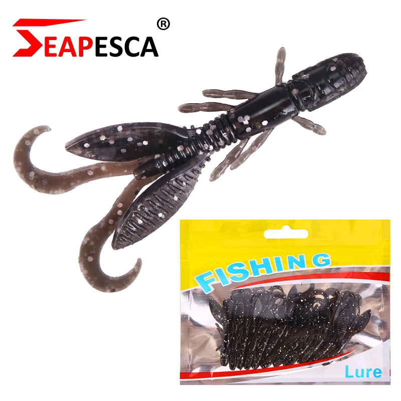 SEAPESCA 12 шт./лот Мягкая приманка рыболовная 55 мм 1 4 г горячая Распродажа силиконовая
