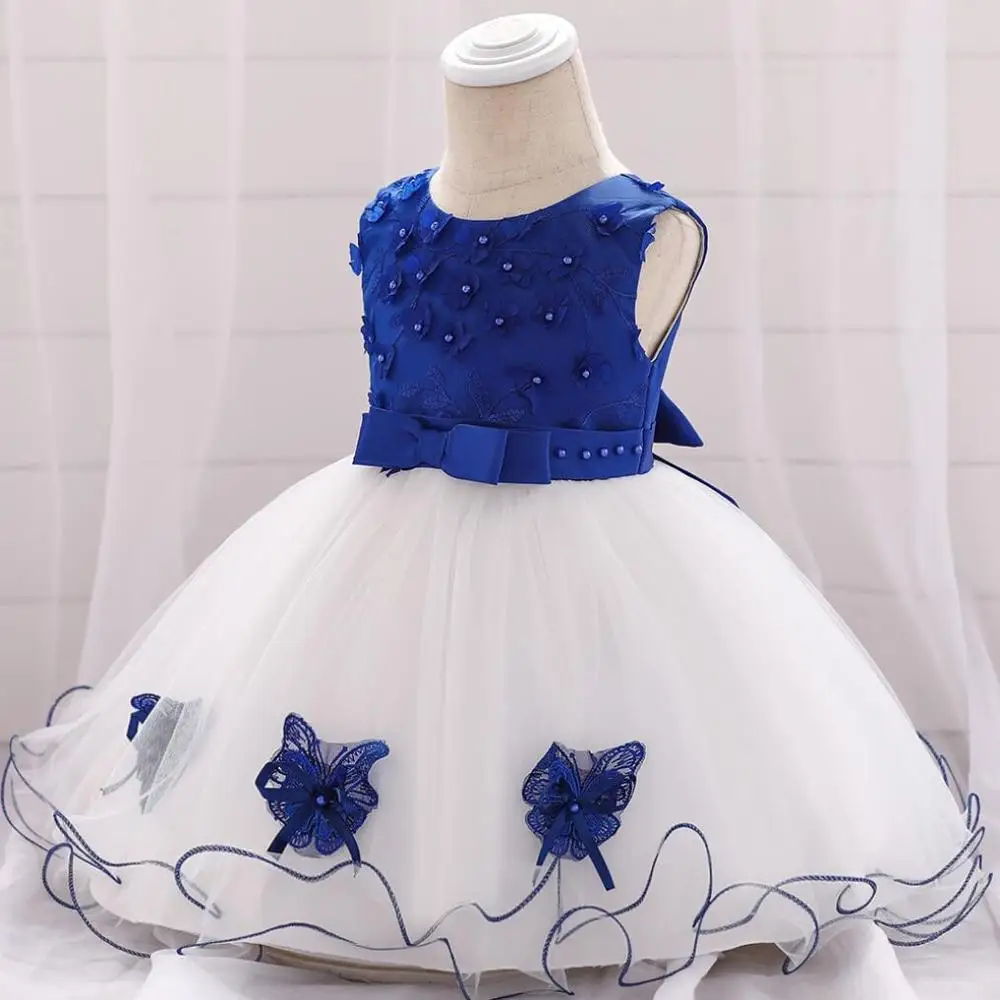 Vestidos/платье для маленьких девочек платья принцессы с вышивкой в виде бабочки