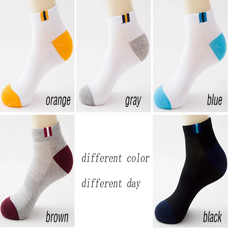 Мужские Короткие хлопковые носки летние дышащие башмачки calcetines homme повседневные