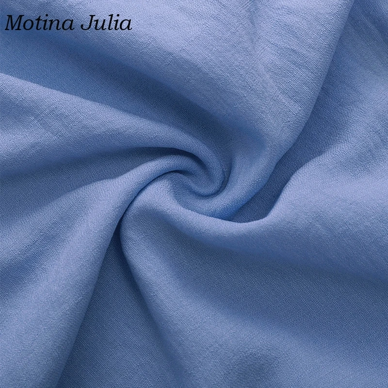 Motina Julia 2019 летний Повседневный Сарафан женские пляжные в стиле бохо платье с v
