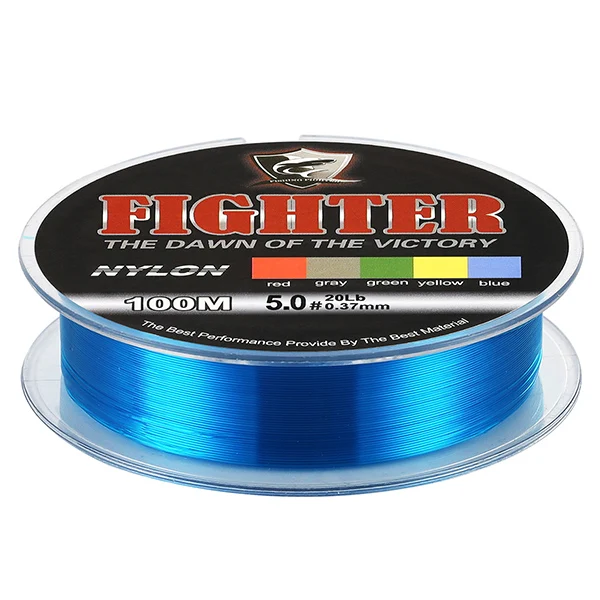 Blue SeaKnight 100 м леска нейлоновая леска супер сильная 2-35LB монофильная леска японский материал ловля карпа пресноводная и морская рыбалка - Цвет: Blue