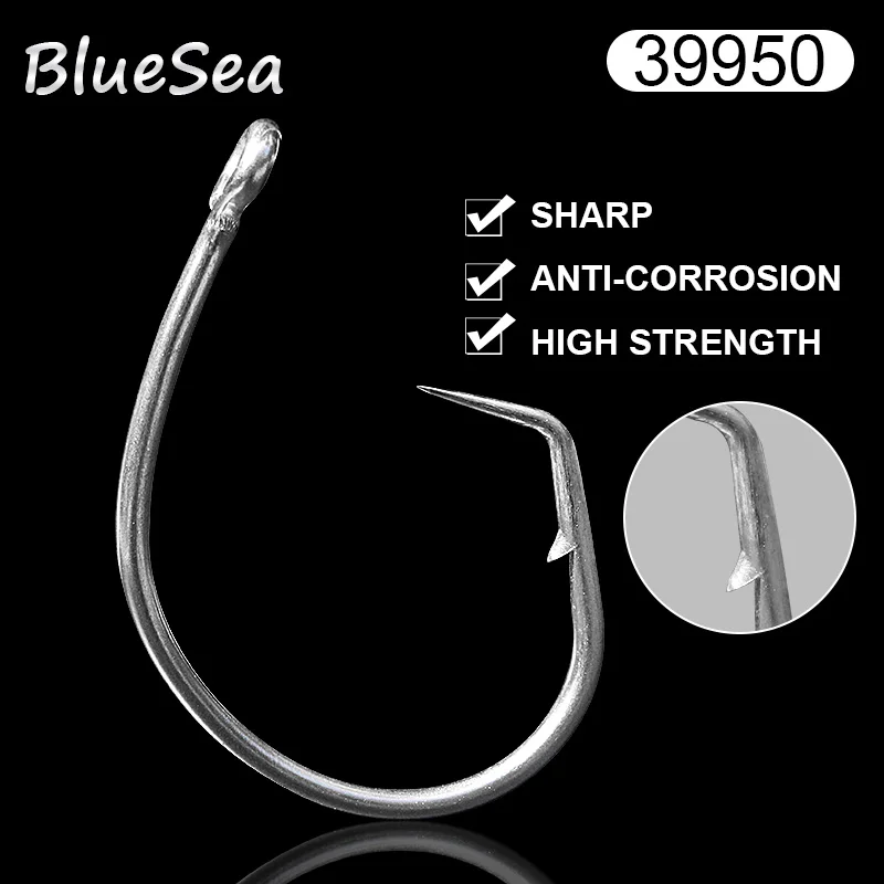 BlueSea 39950 из нержавеющей стали тунец круглые Крючки тунец круг приманки рыболовные крючки