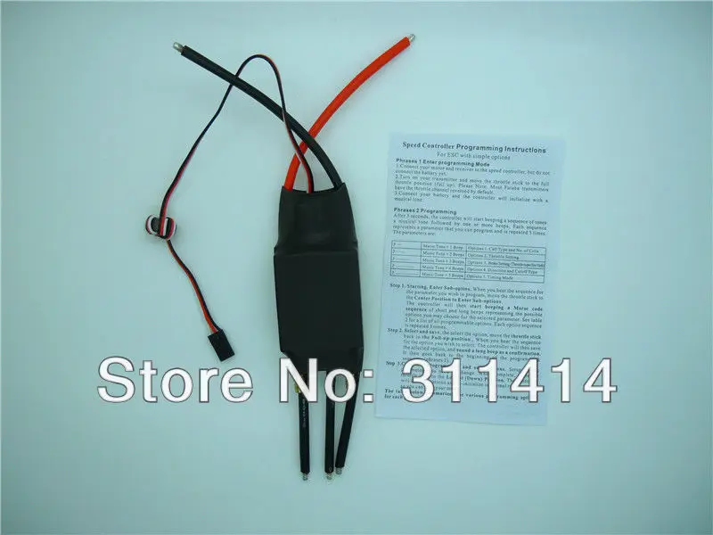 1piece 2-7S Lipo 200A ESC 5V/5A UBEC Brushless Speed Controller For RC Boat UBEC200A/S With Water Cooler High Quality | Игрушки и хобби