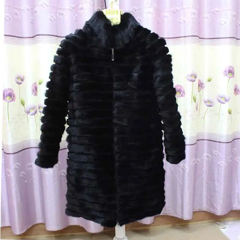 Женская шуба из натурального меха норки JKP2018 черная на заказ|Шубы и дубленки| |
