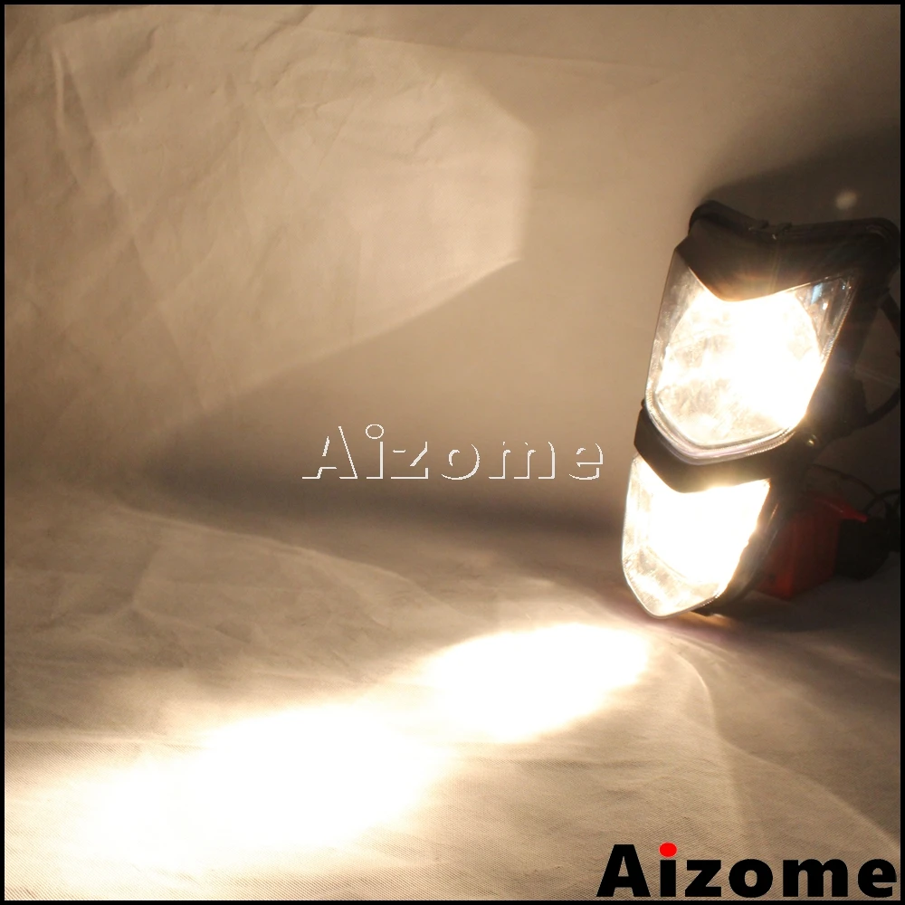 Мотоцикл 12V/25 Вт головной светильник двойные фары для Suzuki QUADSPORT LTZ400 LT Z 400 Z400 сборки
