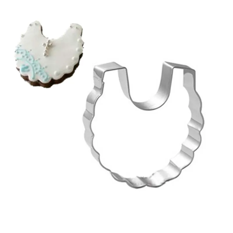 

Creative Cookie Cutter Mold Apron Shaped Stainless Steel Biscuit Fondant Cake Mould Baking Cake Mold Cookie Knife Printing Stamp