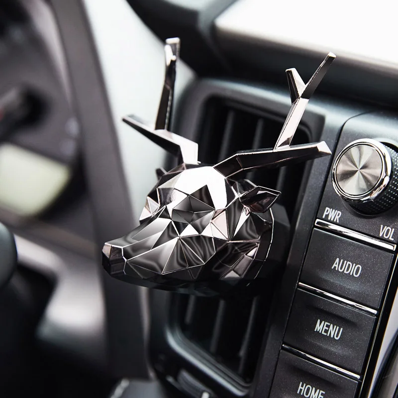 Satin Black Новинка, стильный освежитель воздуха с оленем и бульдогом, автомобильный освежитель воздуха с хорошим запахом, освежитель воздуха для автомобиля, лучший подарок - Название цвета: Satin Black