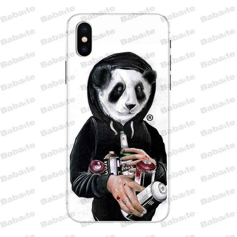 Babaite крутая панда новинка чехлы для телефона чехол iPhone X XS XR XSMax 6 6S 7 7plus 8 8Plus Xs 5 5s 5c