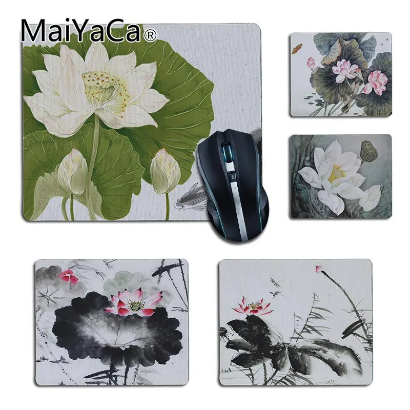 

Коврик для мыши MaiYaCa Lotus с китайской росписью, удобный маленький игровой коврик для мыши, резиновый коврик для мыши, компьютерная игра, планш...