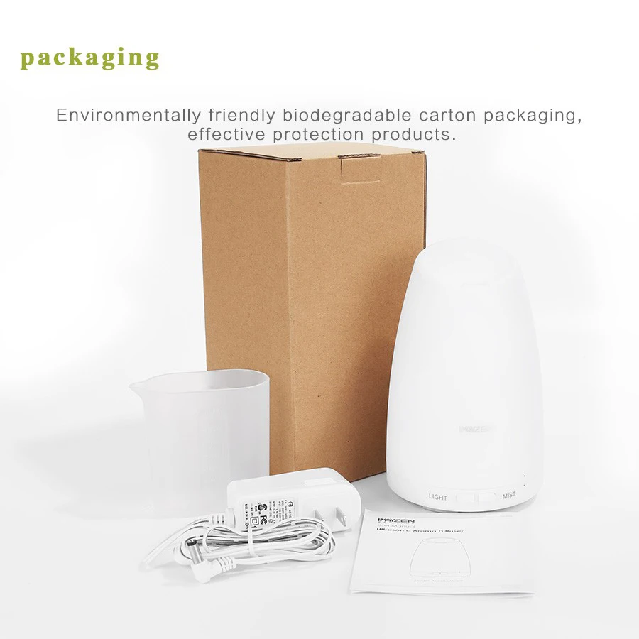 

THANKSHRE 100ml Humidifier 7 Colors LED light Ultrasonic Aroma Essential Oil Diffuser Air Humidifier Mist Maker for Home Office