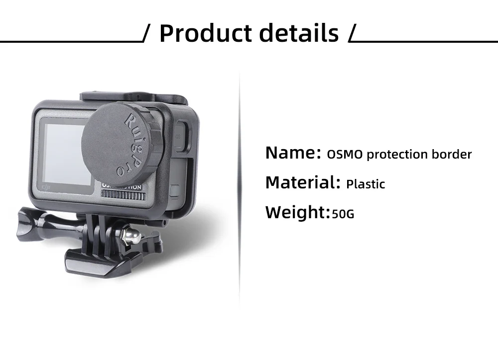 ABS защитная рамка OSMO Action Shell Корпус рамка чехол для DJI Osmo Action камера держатель адаптер Аксессуары