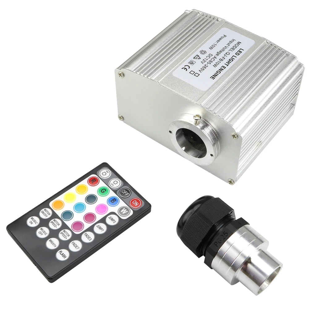 Новый кри чип 10 Вт RGBW Мерцающий СВЕТОДИОДНЫЙ волоконно оптический драйвер