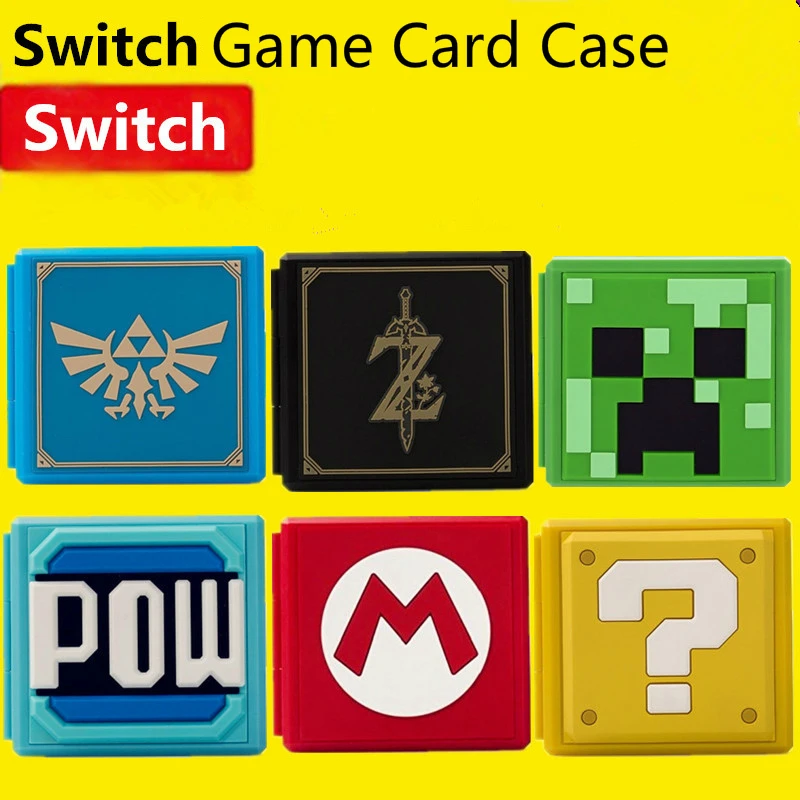 

5pcs 6 Colors Premium Storage 12 game card Case Game card Protective Cover Cases For Nintend Switch Gaming Accessories