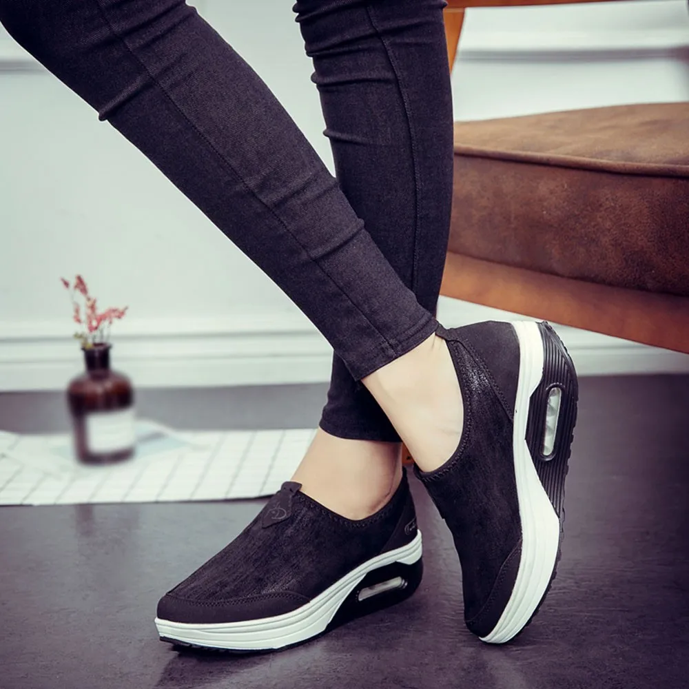 Модная женская обувь на плоской платформе; zapatos mujer; женская обувь на платформе без застежки; повседневные Мокасины на плоской подошве