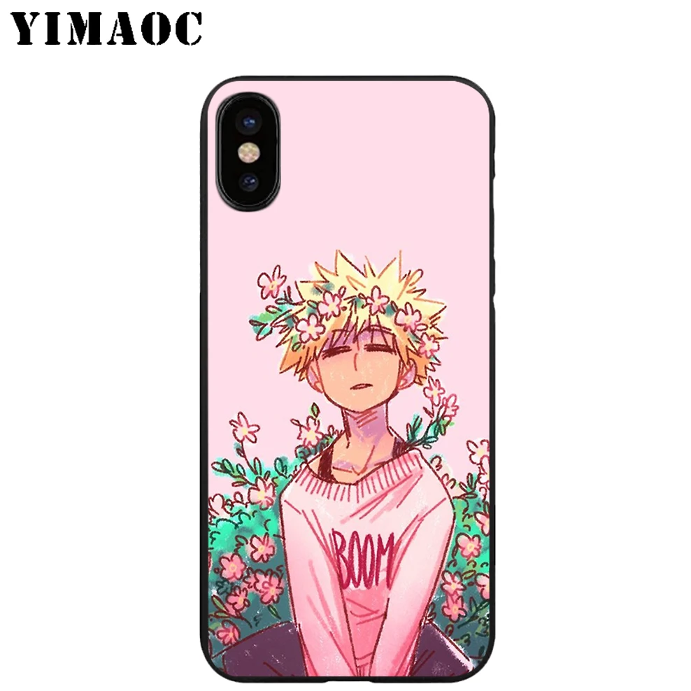 YIMAOC Bakugou катсуки Мягкий ТПУ Черный силиконовый чехол для iPhone X или 10 8 7 6S Plus 5 5S SE Xr Xs