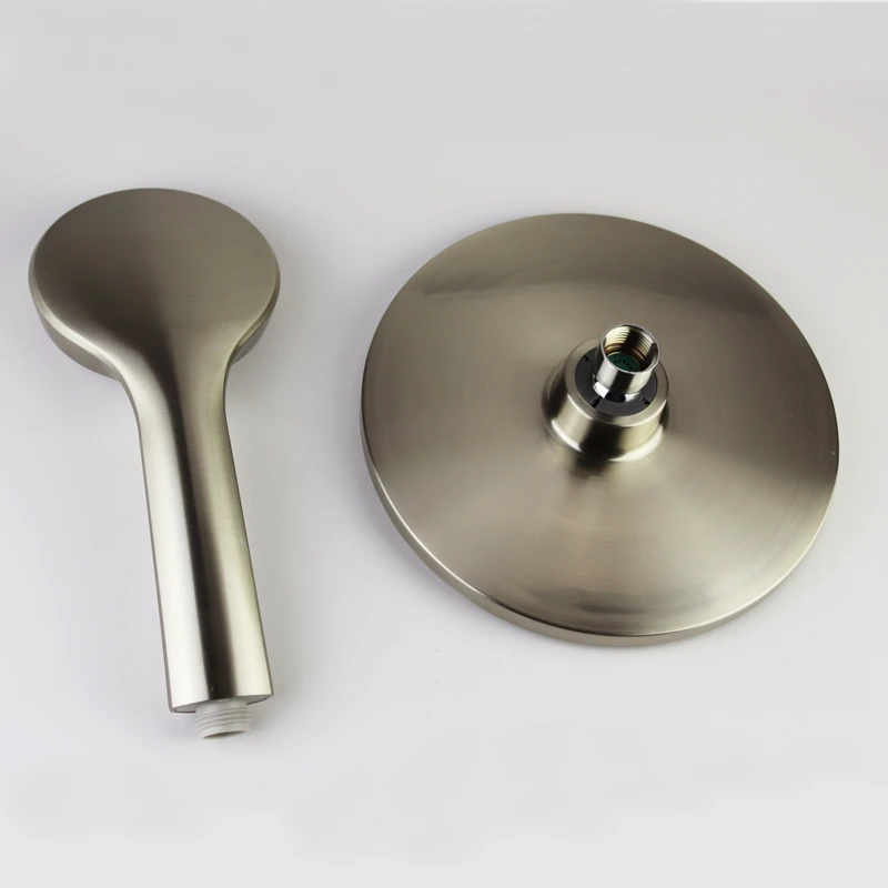 ABS material Brush Nickle shower head set 22511 handheld Shower Head and hand 12331heads | Обустройство дома