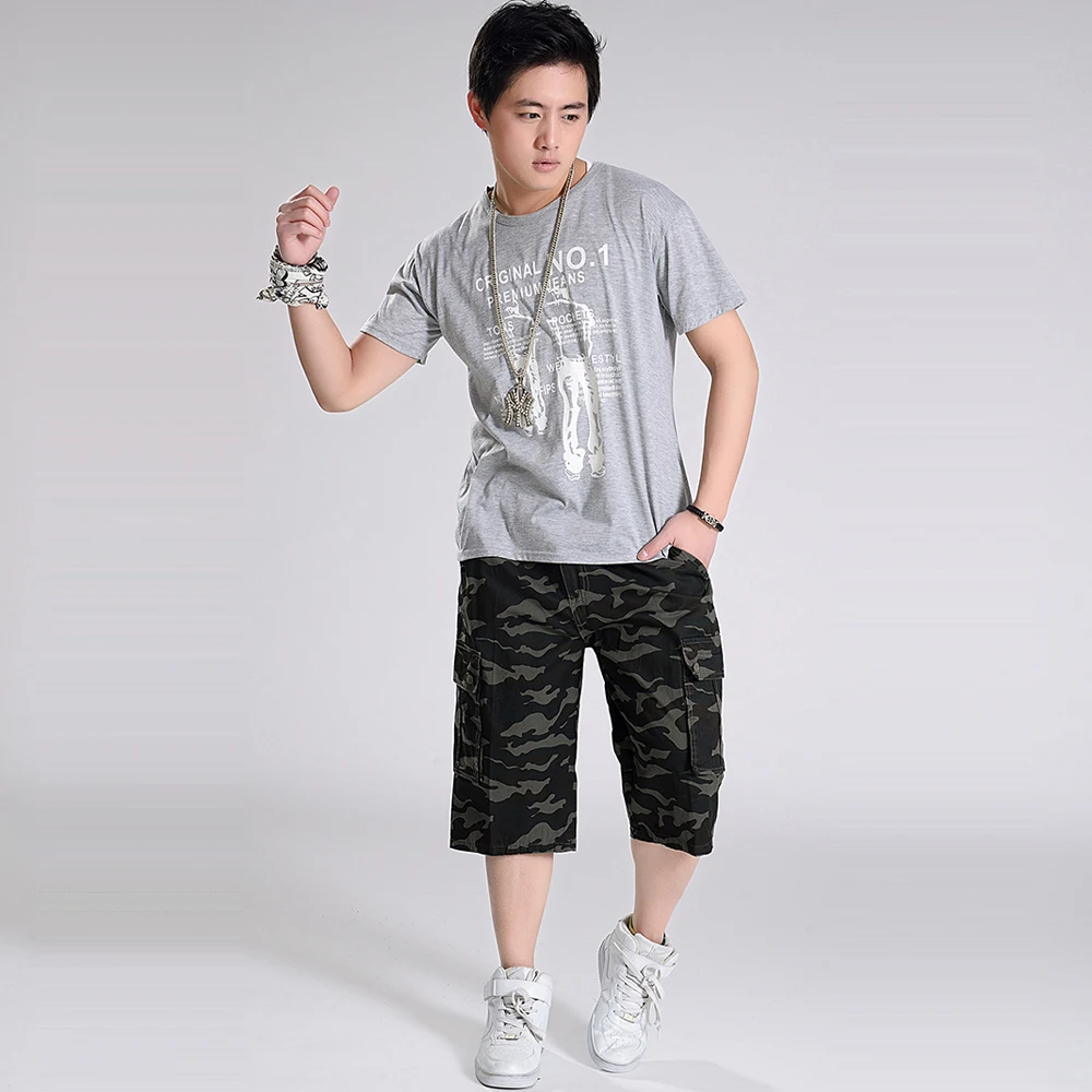 2019 хип хоп Мужская брендовая одежда для бега мужские шорты камуфляжные летние