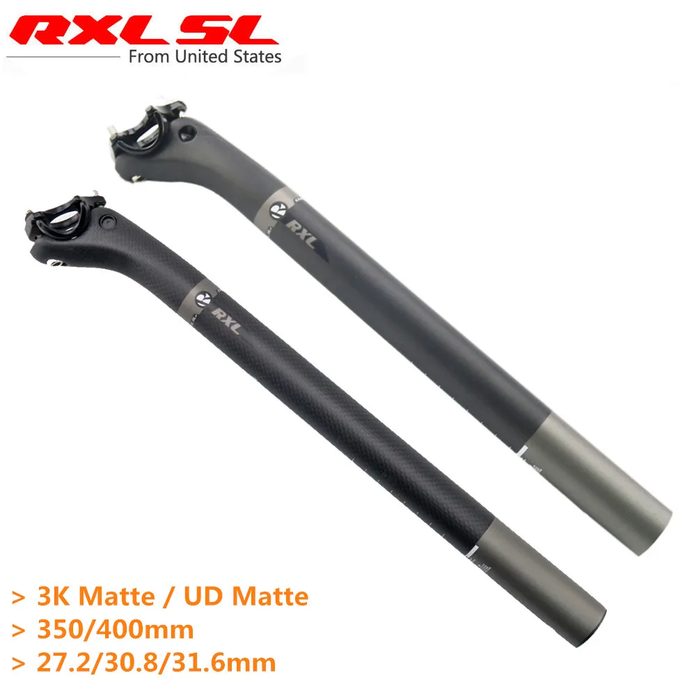 

RXL SL Carbon Bicycle Seatpost Seat tube Road Mountain Seatpost 3K Matte Offset 20 Bike Cycling 27.2/30.8/31.6*350/400mm