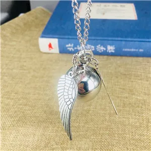 B Винтажные карманные часы Snitch Quidditch ожерелье ретро Ангел шарик с крыльями Fob часы медсестры часы fob - Цвет: B