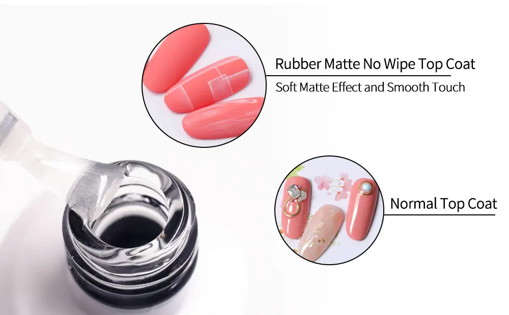 

2 Pcs IDO Gelpolish 15ml UV Polish Nail Gel Set (1 Base Gels+1 Matte No Wipe Top Coat) Soak Off Nails Art Manicure