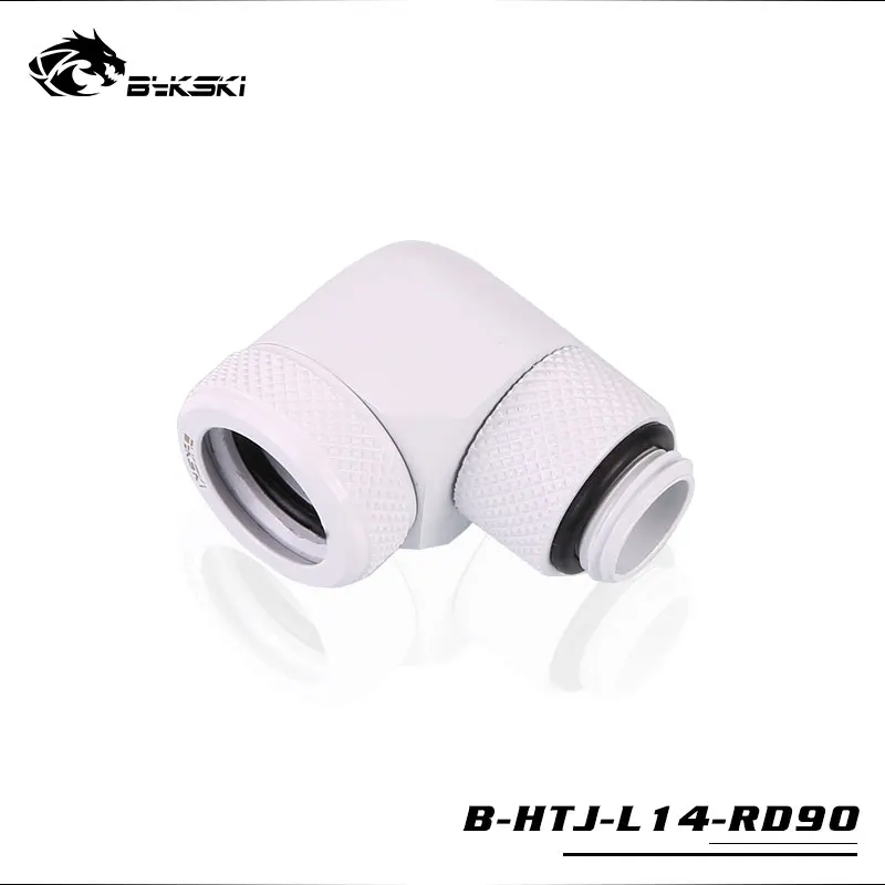 BYKSKI Красный версия G1/4 Подключите/штуцер шланга/OD14mm фитинг для жесткой трубки/фильтр/термометр/поворотный Место/переключатель воды - Цвет лезвия: 90 Rotary-OD14mm