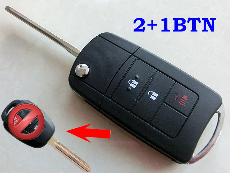 Складной Дистанционный Автомобильный ключ RMLKS для Toyota Camry RAV4 Corolla TOY43 Blade 2 3