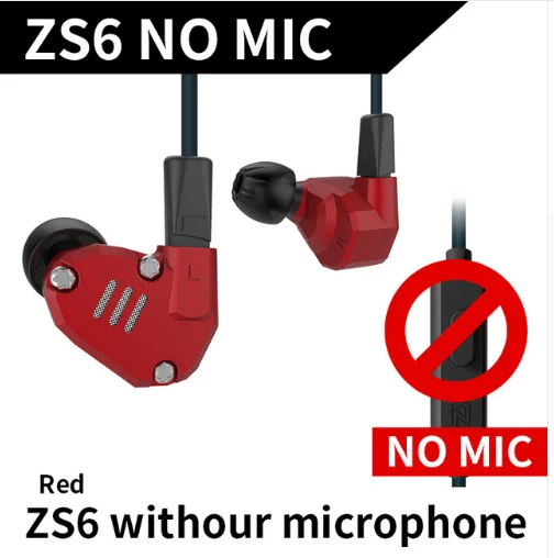 KZ ZS6 2DD+ 2BA Гибридный в ухо наушник Monito Запуск Спорт bluetooth наушники Металлические Наушники Hi-Fi DJ гарнитура вкладыши