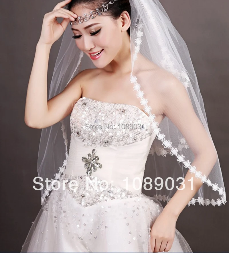 

Фата свадебная короткая с гребнем для принцессы, брендовая, для свадебного платья, белый/цвета слоновой кости