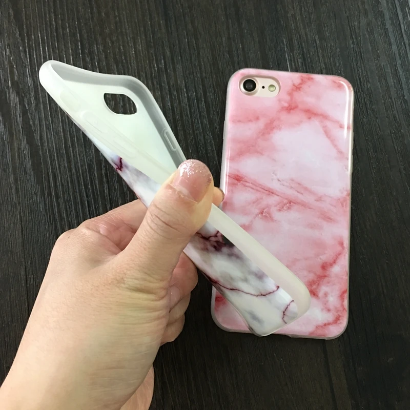 Чехол для телефона Kerzzil мягкий чехол из ТПУ с мраморным рисунком iPhone 7 6 8 Plus 5s SE