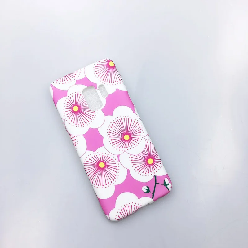 Новый ультра-тонкие и мягкие ТПУ чехол для телефона Samsung Galaxy S8 S9 розовый цветок