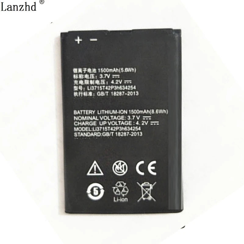 Телефон Bateria Li3715T42P3h634254 Батарея для zte V765 V765M Leo Q1 1500 мАч 5.6Wh | Мобильные телефоны и