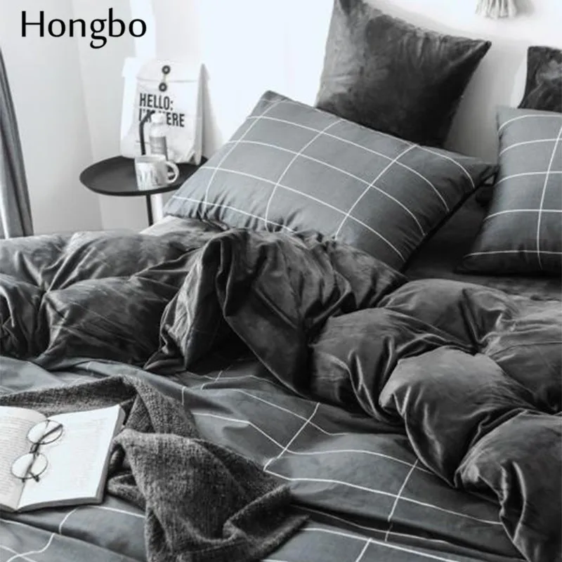 Комплект постельного белья Hongbo, Семейный комплект с сеткой, простыня, пододеяльник, наволочка, декор для комнаты мальчика, покрывало