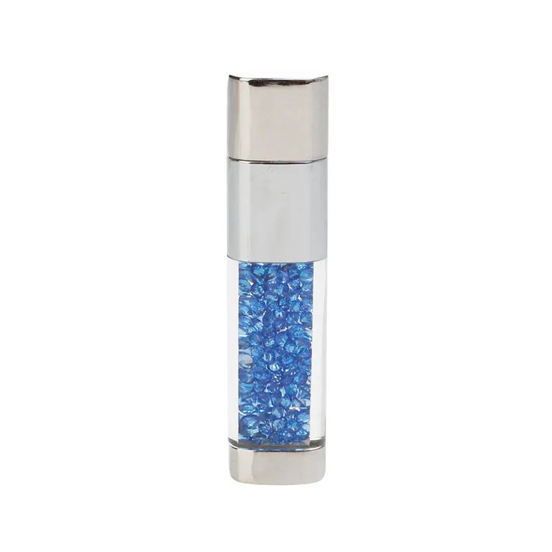 dark blue USB диск, 64 ГБ, 4 Гб, металлический флеш-накопитель, 16 ГБ, ювелирное изделие, USB флеш-накопитель, 32 ГБ, Кристальный флеш-накопитель, 8 ГБ, флэш-память, 128 ГБ, специальный логотип, подарок - Цвет: dark blue