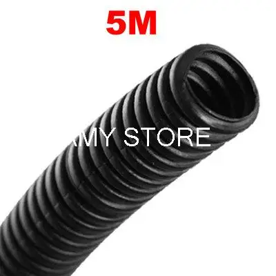 5 м пластиковый гибкий 13 мм OD проводка гофрированный ниже труба шланг |