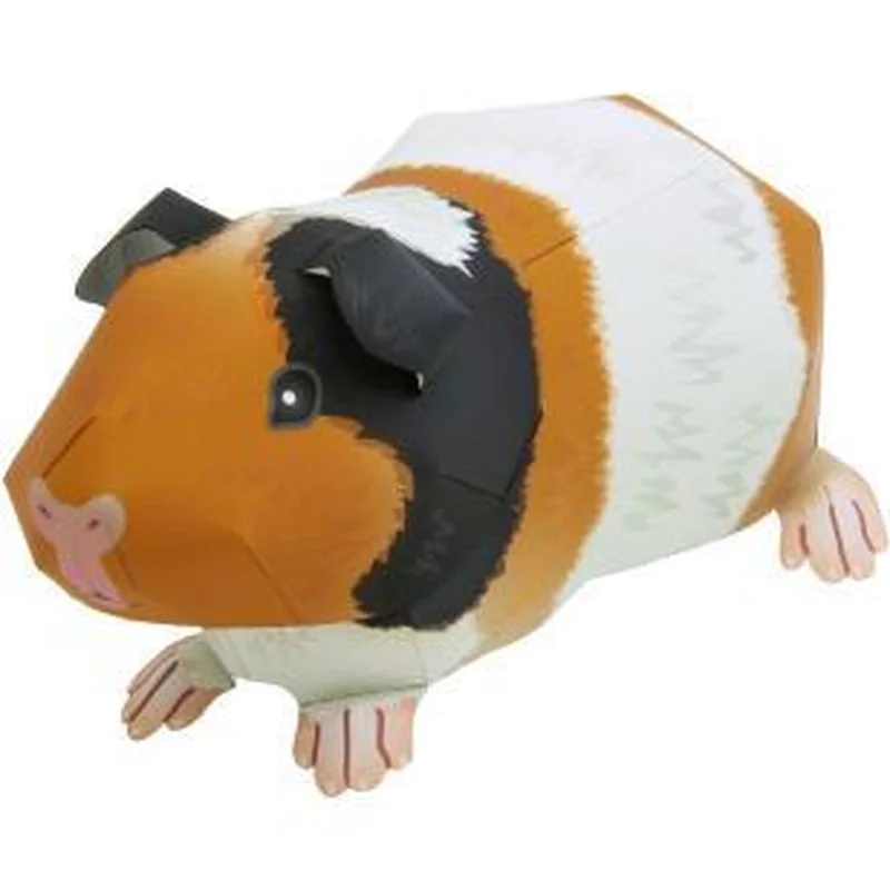 Симпатичная морская свинка ручной работы модель 3D бумажная космическая