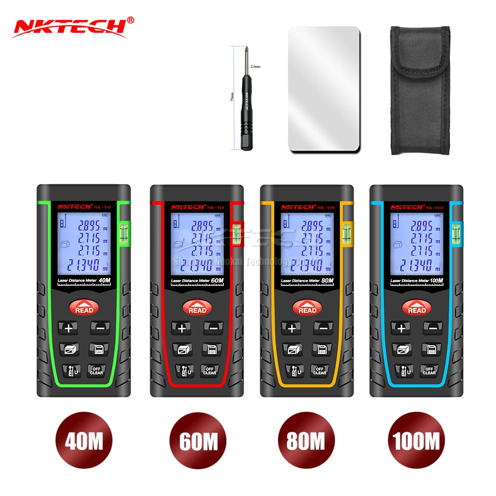 Дальномер лазерный NKTECH 40/60/80/100 м | Инструменты
