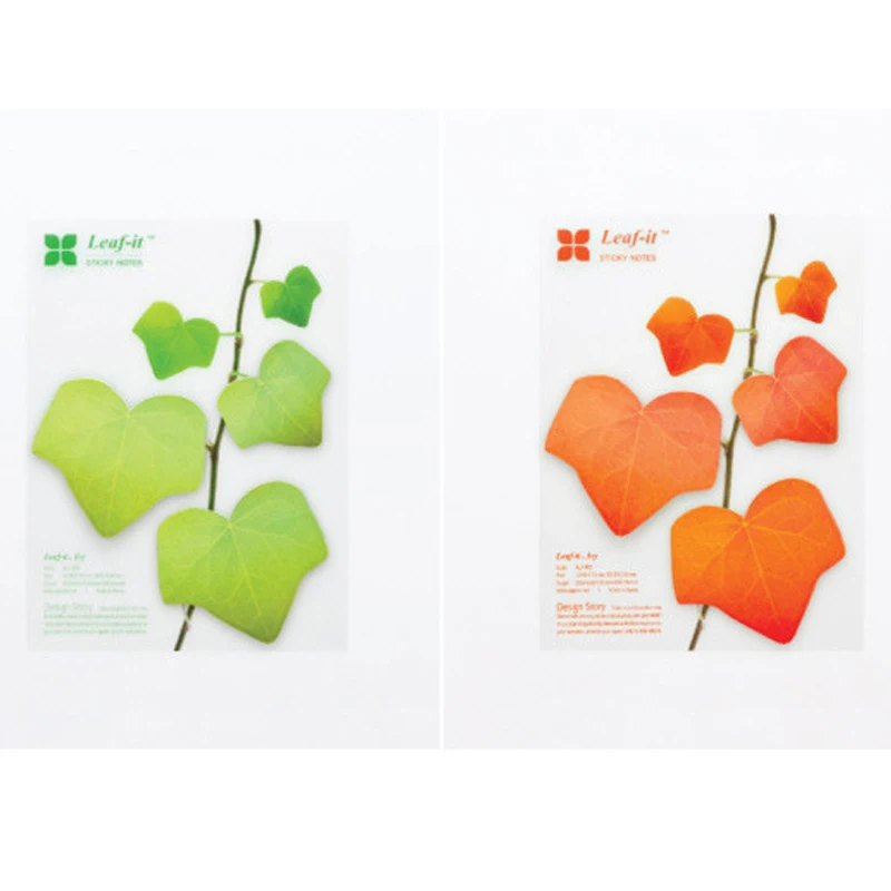 Lifelike leaves креативные липкие нотки классная доска бумажная наклейка подарок лист