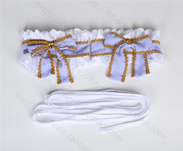 

Love live White Day Dress Eli Ayase White Valentine's Day Cosplay Costume dress+phone props+headdress A