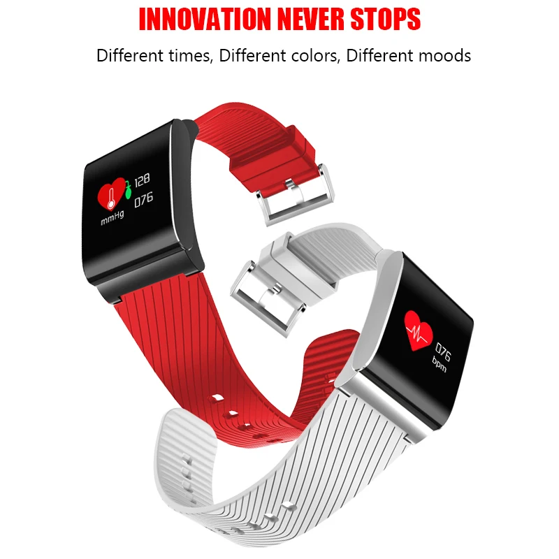 BANGWEI красочные Экран Smart Band спортивные Фитнес браслет крови Давление монитор