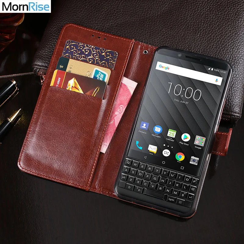 Роскошный Винтажный чехол из искусственной кожи в деловом стиле для BlackBerry Key 2