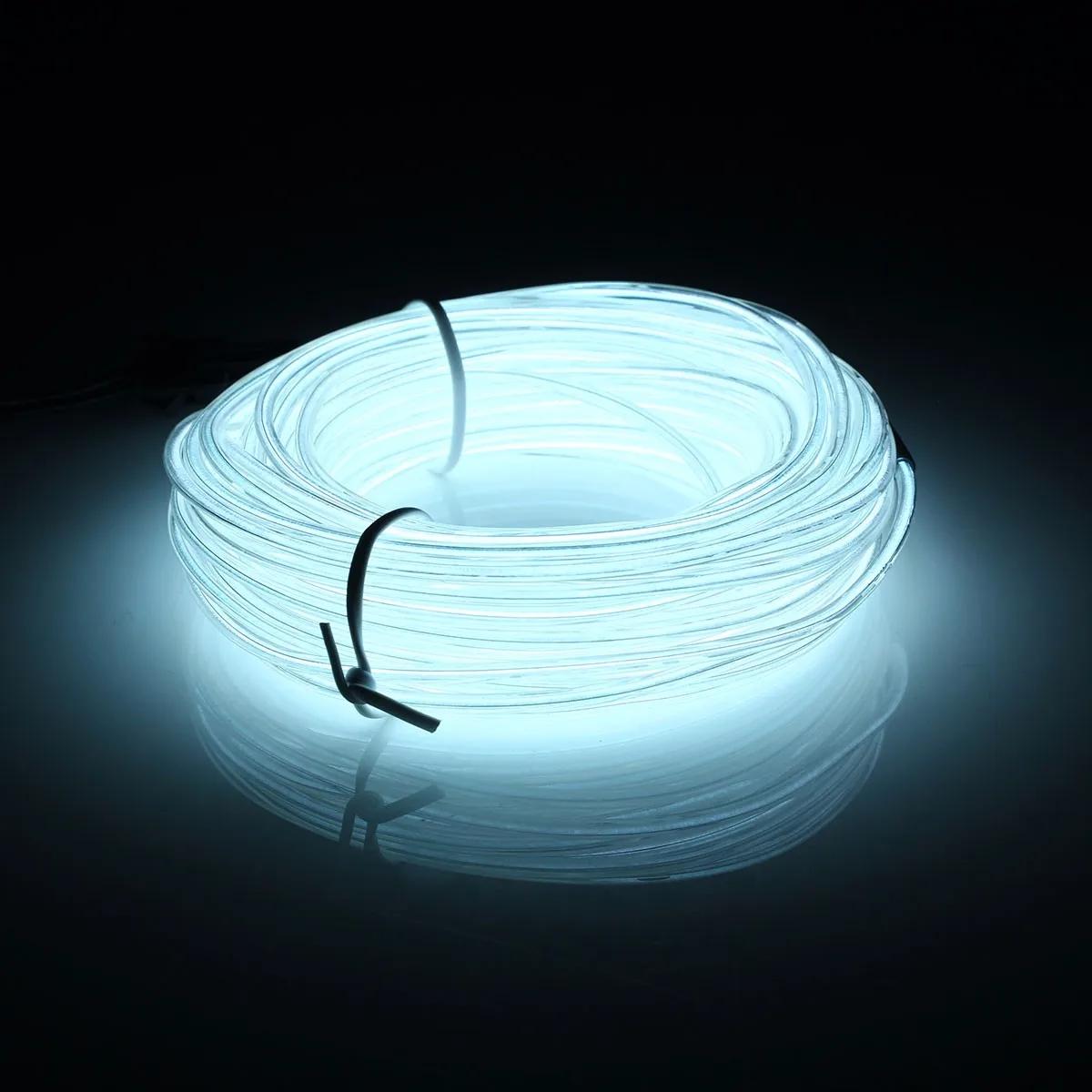 White Smuxi 10M 3 V-12 V неоновый светодиодный светильник Гибкая EL трос Трубка Водонепроницаемый Светодиодные ленты EL провод с неоновым светом Танцевальная Вечеринка автомобиля Декор - Испускаемый цвет: White